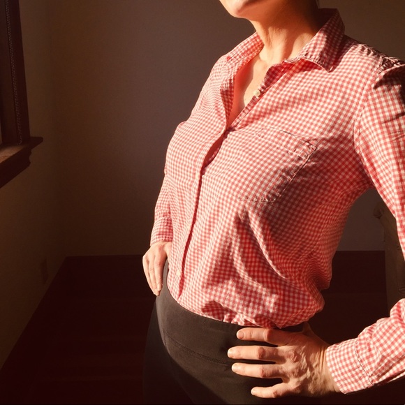 Gap Cotton gingham shirt Med - Picture 4 of 7